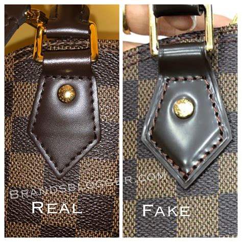 louis vuitton alma damier real vs fake|Louis Vuitton Alma bag hardware.